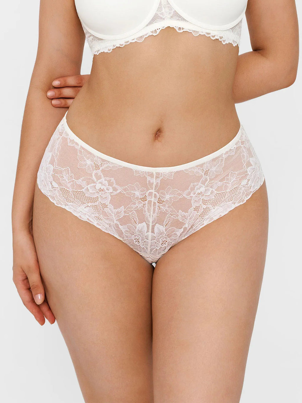 Lace Mid-Rise Brief