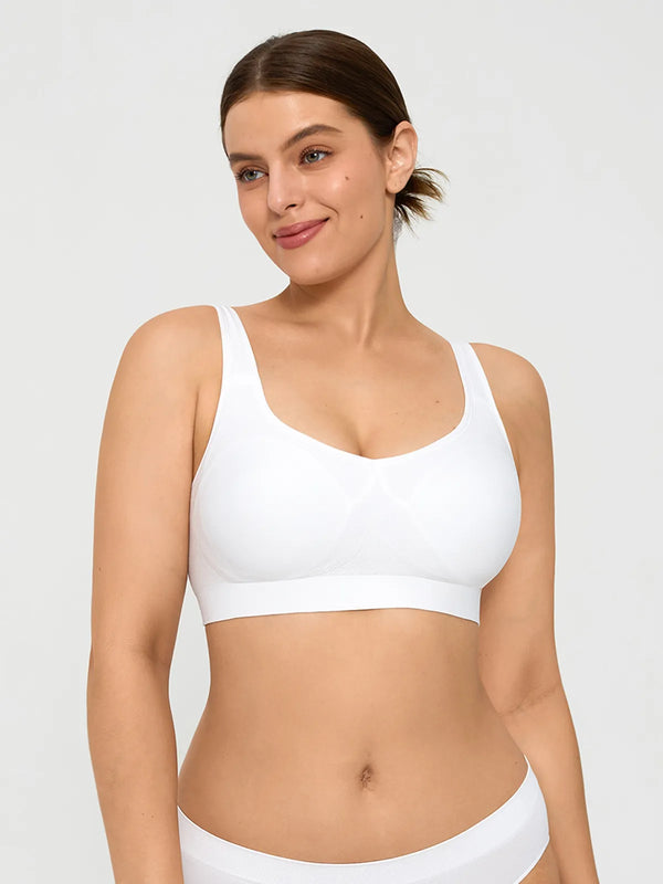 Wireless Comfort Neckline Push Up Bra