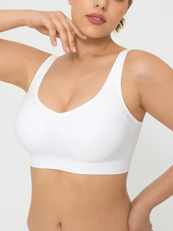 Wireless Comfort Neckline Push Up Bra