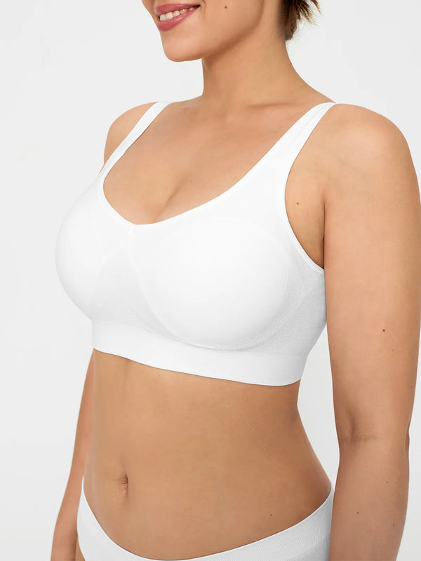 Wireless Comfort Neckline Push Up Bra