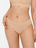 Seamless Solid Stretchy Fit Mid-Rise Brief