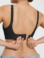 4-Pack Wireless Seamless Silky Push-Up V-Neck Bra Bundle