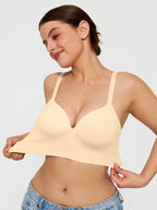 3-Pack Wireless Seamless Silky Push-Up V-Neck Bra Bundle