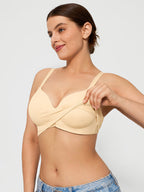 3-Pack Wireless Seamless Silky Push-Up V-Neck Bra Bundle