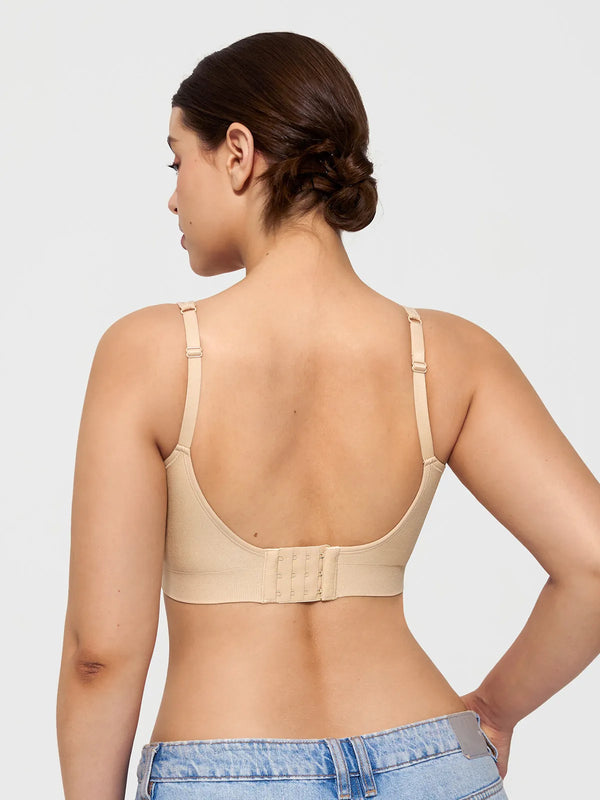 Wireless Comfort Neckline Push Up Bra