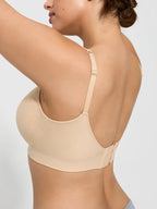 Wireless Comfort Neckline Push Up Bra