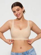 Wireless Comfort Neckline Push Up Bra