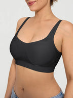 Wireless Comfort Neckline Push Up Bra