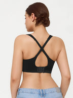 Seamless Wireless Adjustable Wide-Strap Everyday Bra
