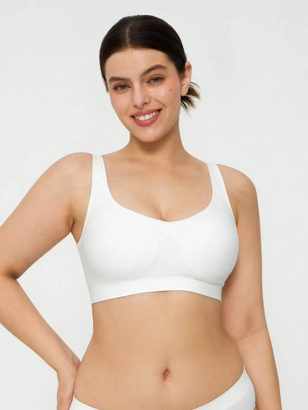 Wireless Comfort Neckline Push Up Bra