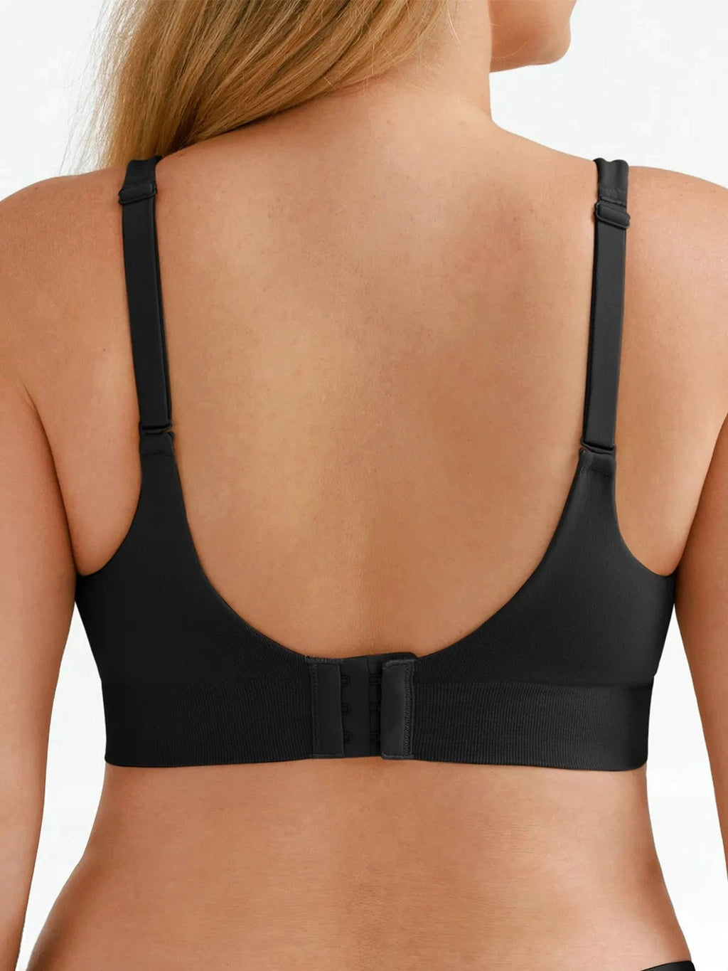 Seamless Wireless Adjustable Wide-Strap Bra