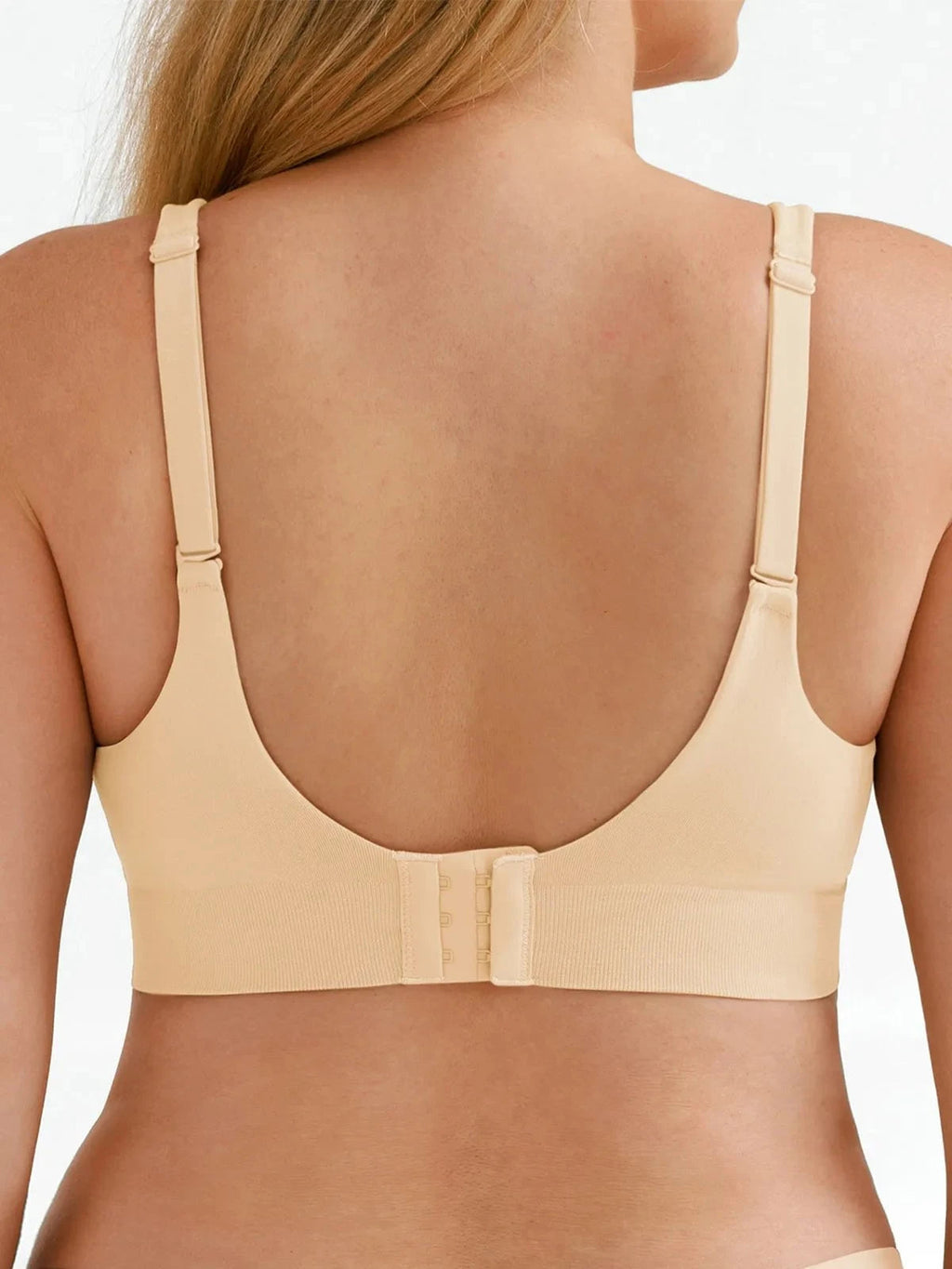 Seamless Wireless Adjustable Wide-Strap Bra