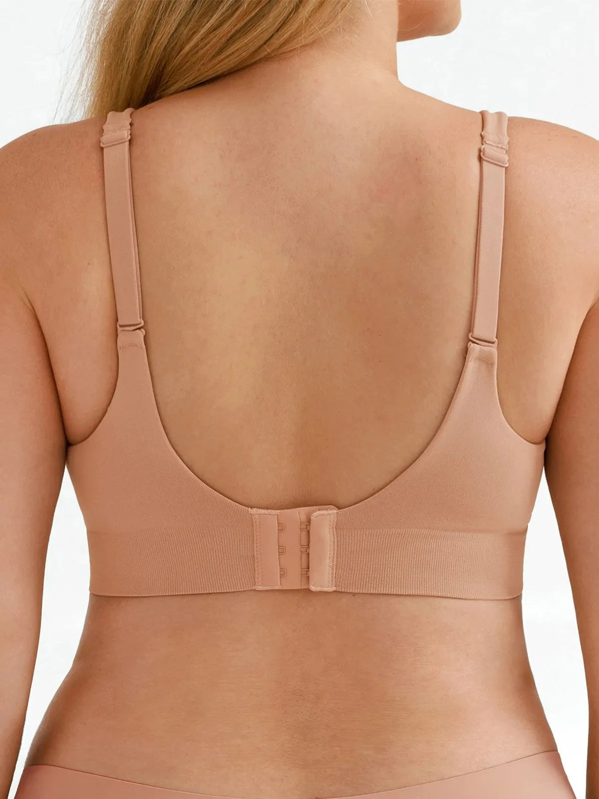 Seamless Wireless Adjustable Wide-Strap Bra