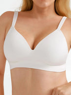 Seamless Wireless Adjustable Wide-Strap Bra