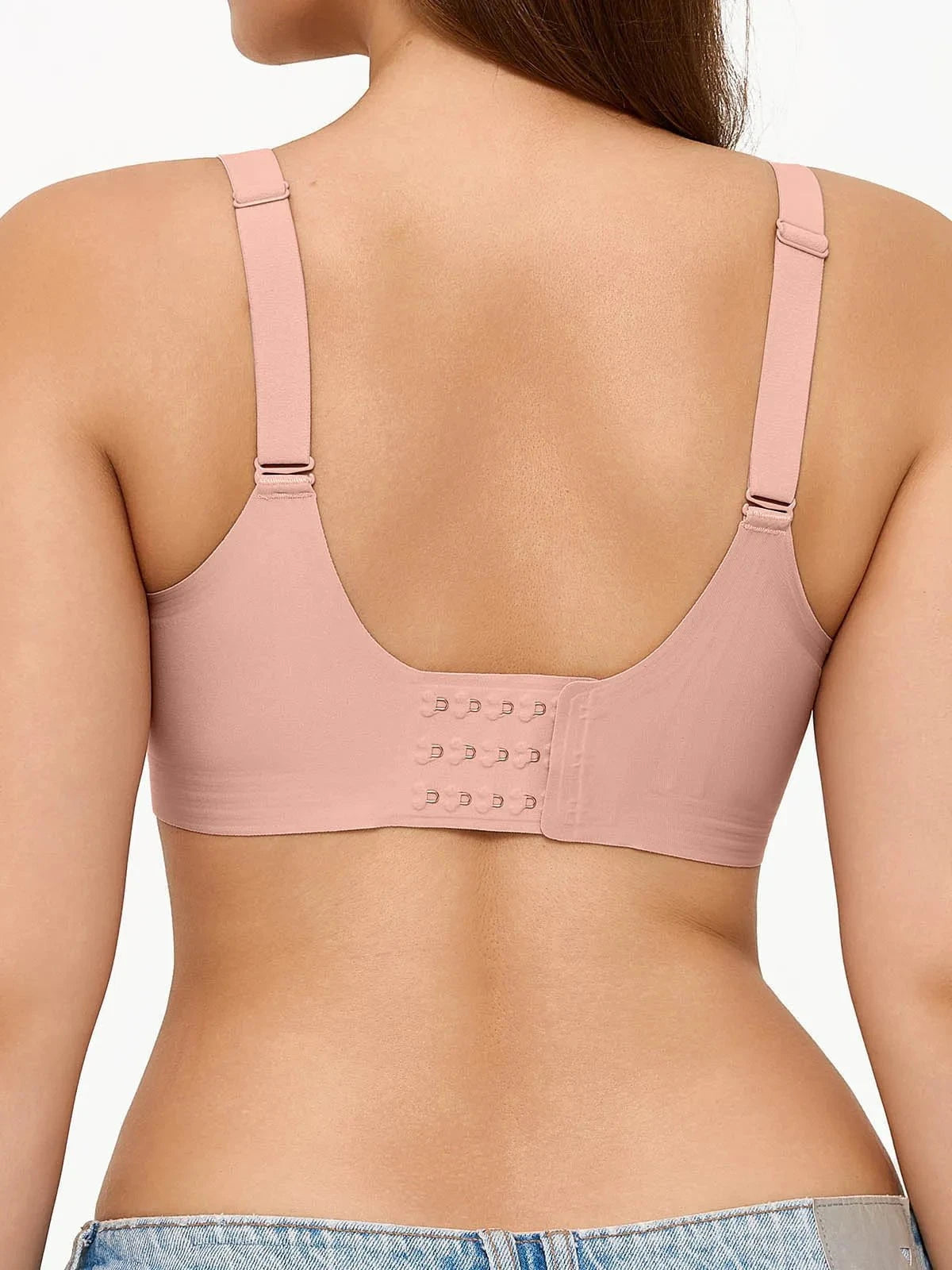 Seamless Wireless Deep-V Design Comfort Bra