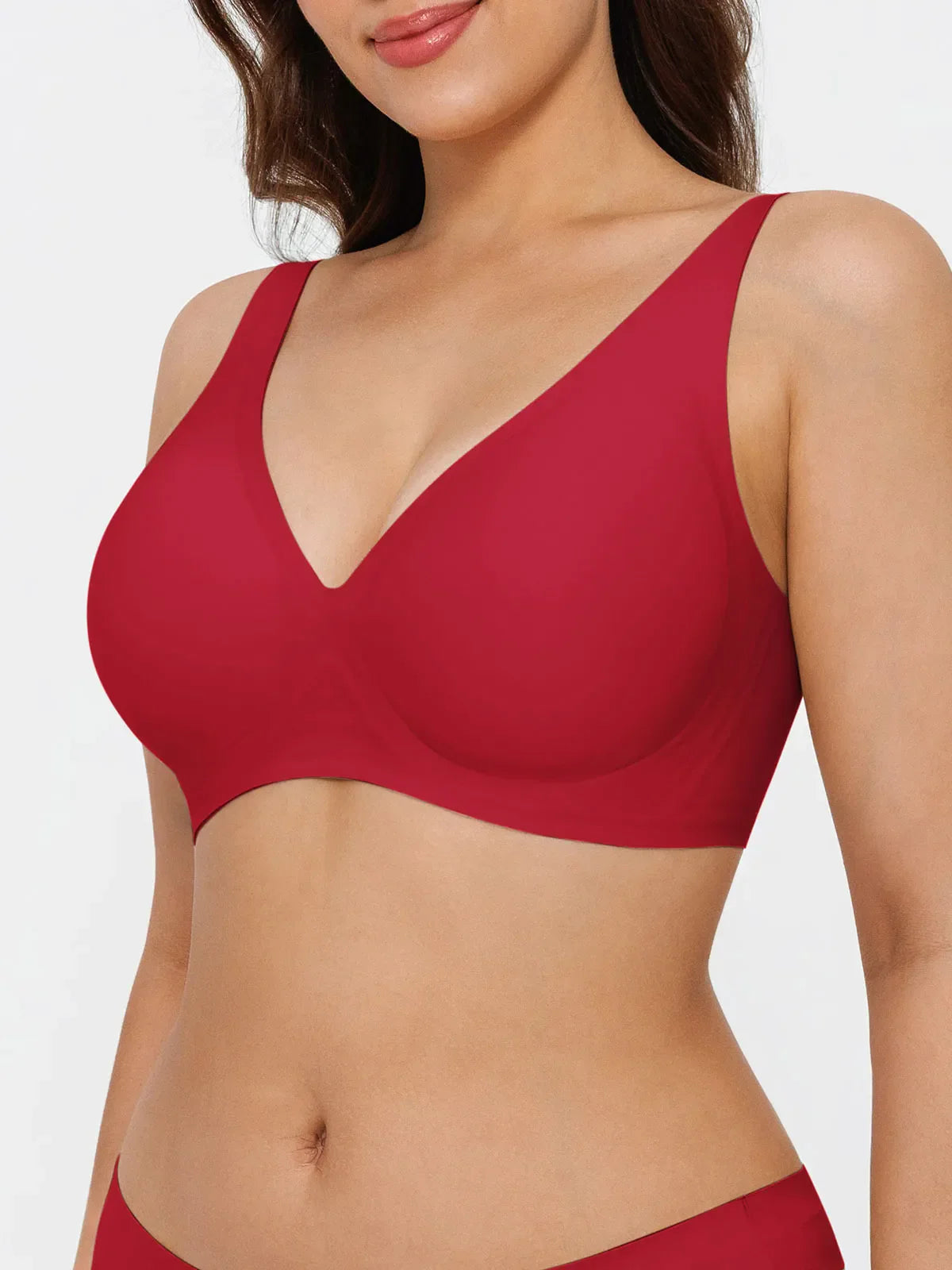 Seamless Wireless Jelly Leopard Contour Minimizer Support Bra