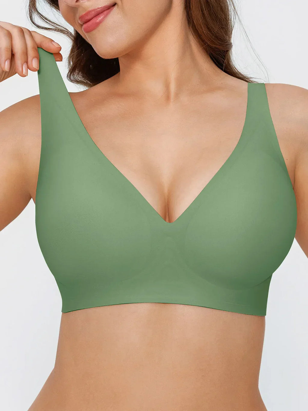 Seamless Wireless Jelly Leopard Contour Minimizer Support Bra