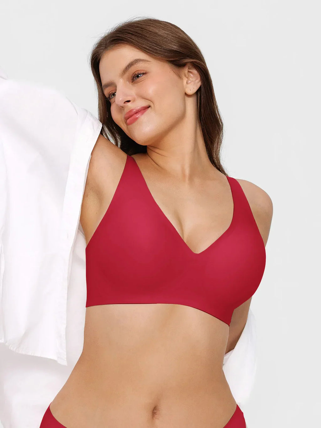 Seamless Wireless Jelly Leopard Contour Minimizer Support Bra