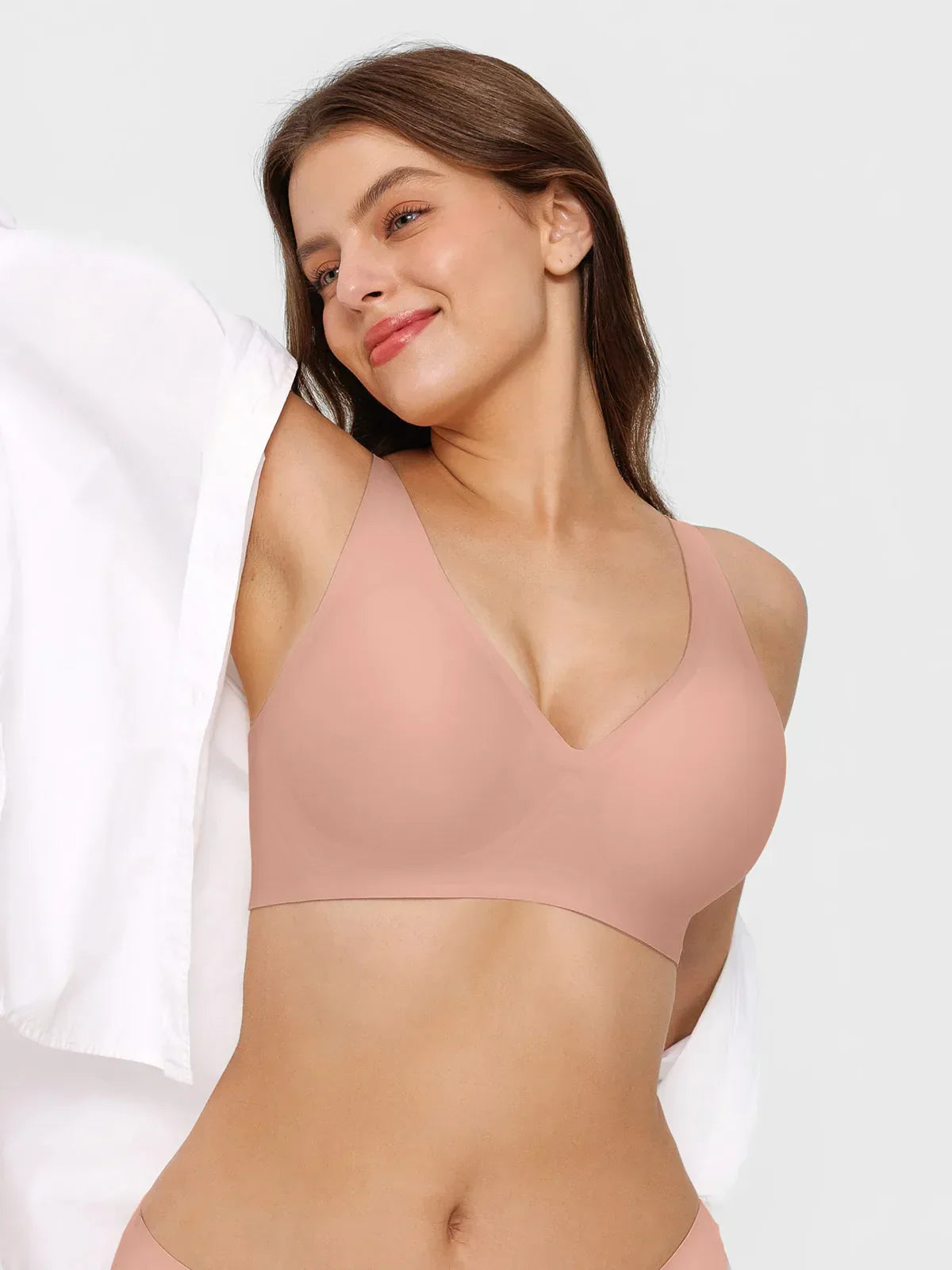 Seamless Wireless Jelly Leopard Contour Minimizer Support Bra