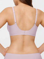 Seamless Wireless Jelly Leopard Contour Minimizer Support Bra