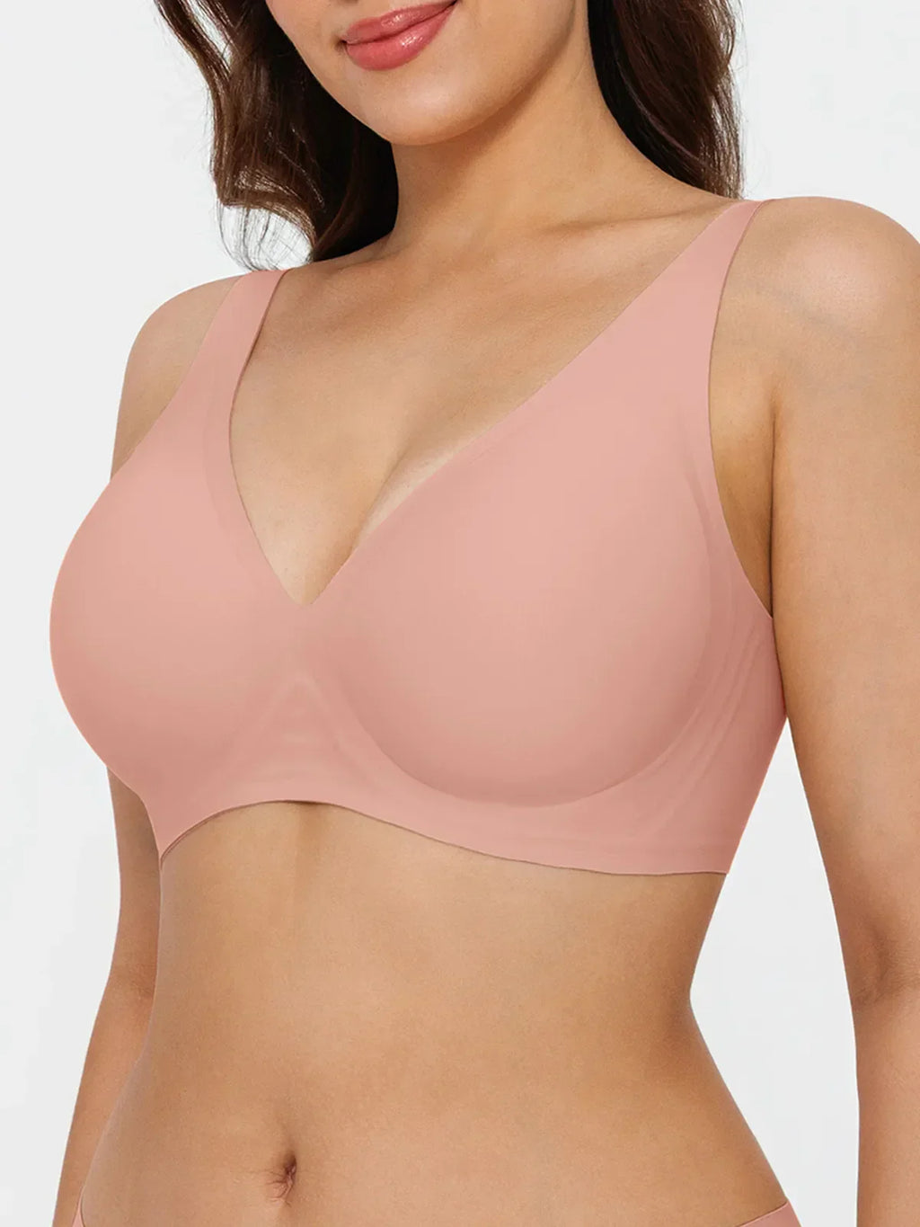 Seamless Wireless Jelly Leopard Contour Minimizer Support Bra