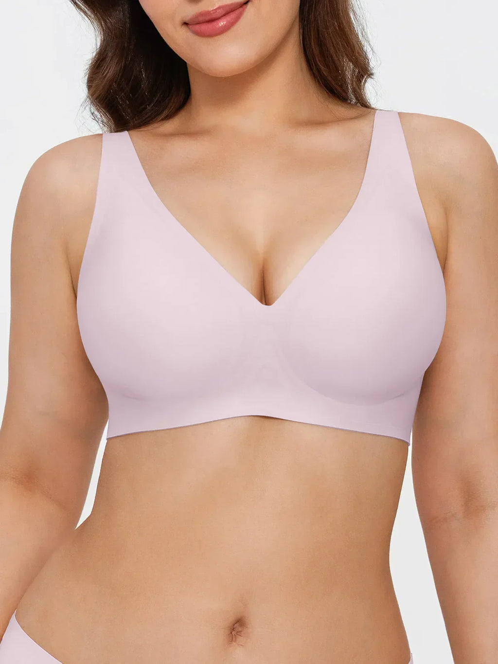 Seamless Wireless Jelly Leopard Contour Minimizer Support Bra