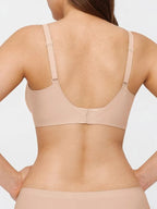 Seamless Wireless Jelly Leopard Contour Minimizer Support Bra