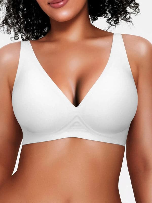Seamless Wireless Jelly Leopard Contour Minimizer Support Bra