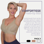 Sujetador Push Up Sin Costuras Set of 3